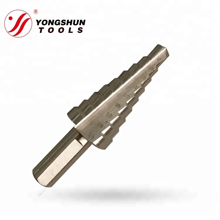 
Quick Load Straight Flute HSS Step Drill Bit White Finished For Metal Drilling High Cost-effective 