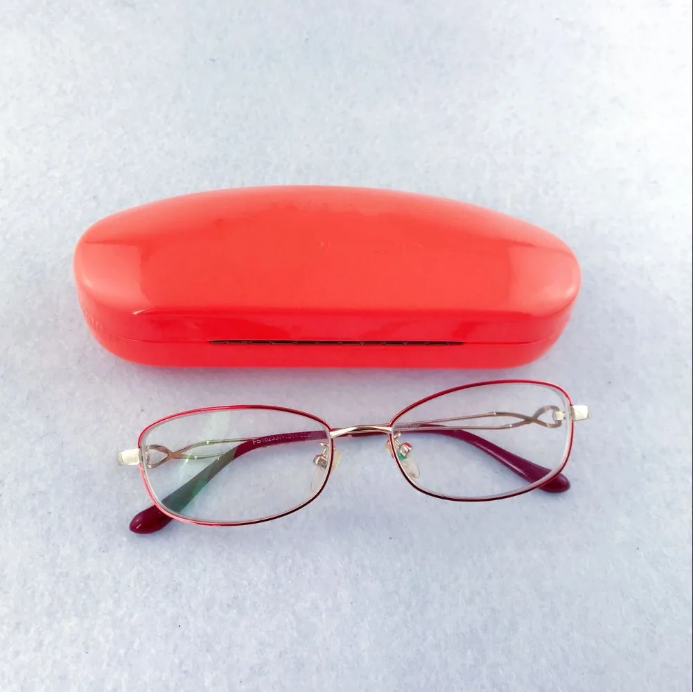 Fashion high end silver metal pu sunglasses case customized, big hard optical frame glasses case