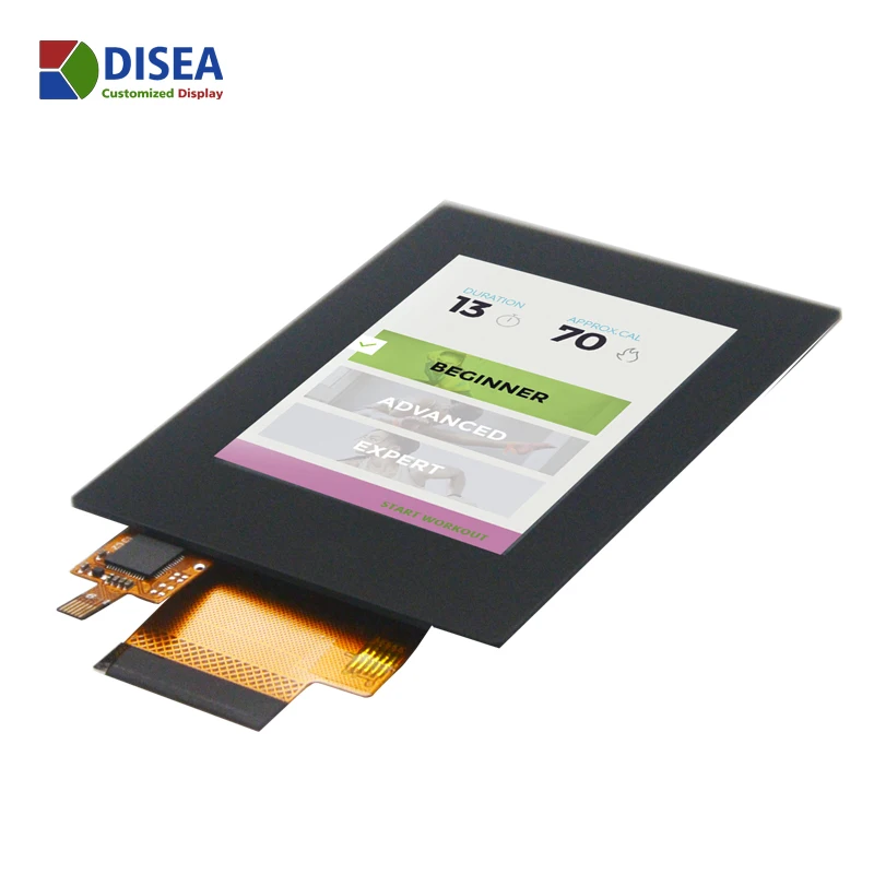 Disea 240*320 RGB/SPI/MCU 40PIN 2.4 Inch IPS TFT LCD Module Manufacturer Customized Capacitive Touch Panel
