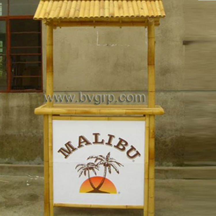
Factory wholesale price alibaba website china supplier coconut tree pattern bamboo tiki bar 