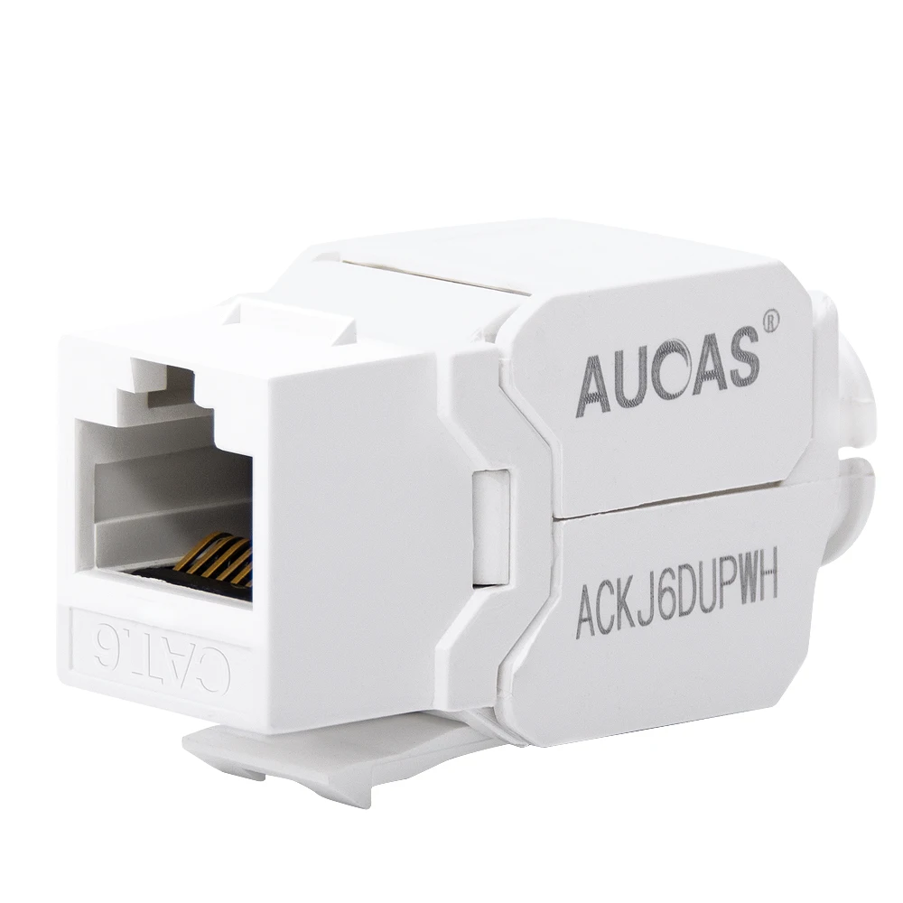 AUCAS Best Cat6 UTP RJ45 8P8C Tool-less Keystone Jack Module