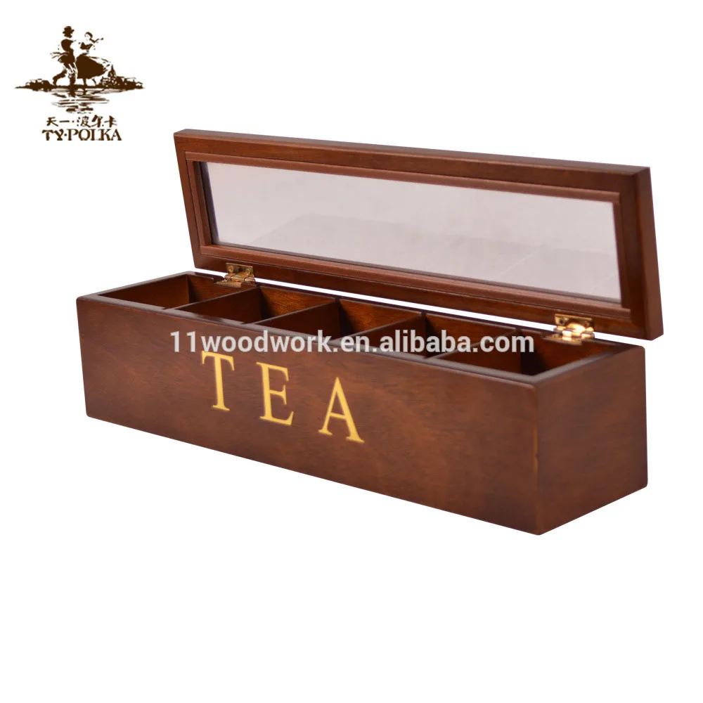 
OEM Accept Lightweight Empty Nature Wood MDF Tea Box 