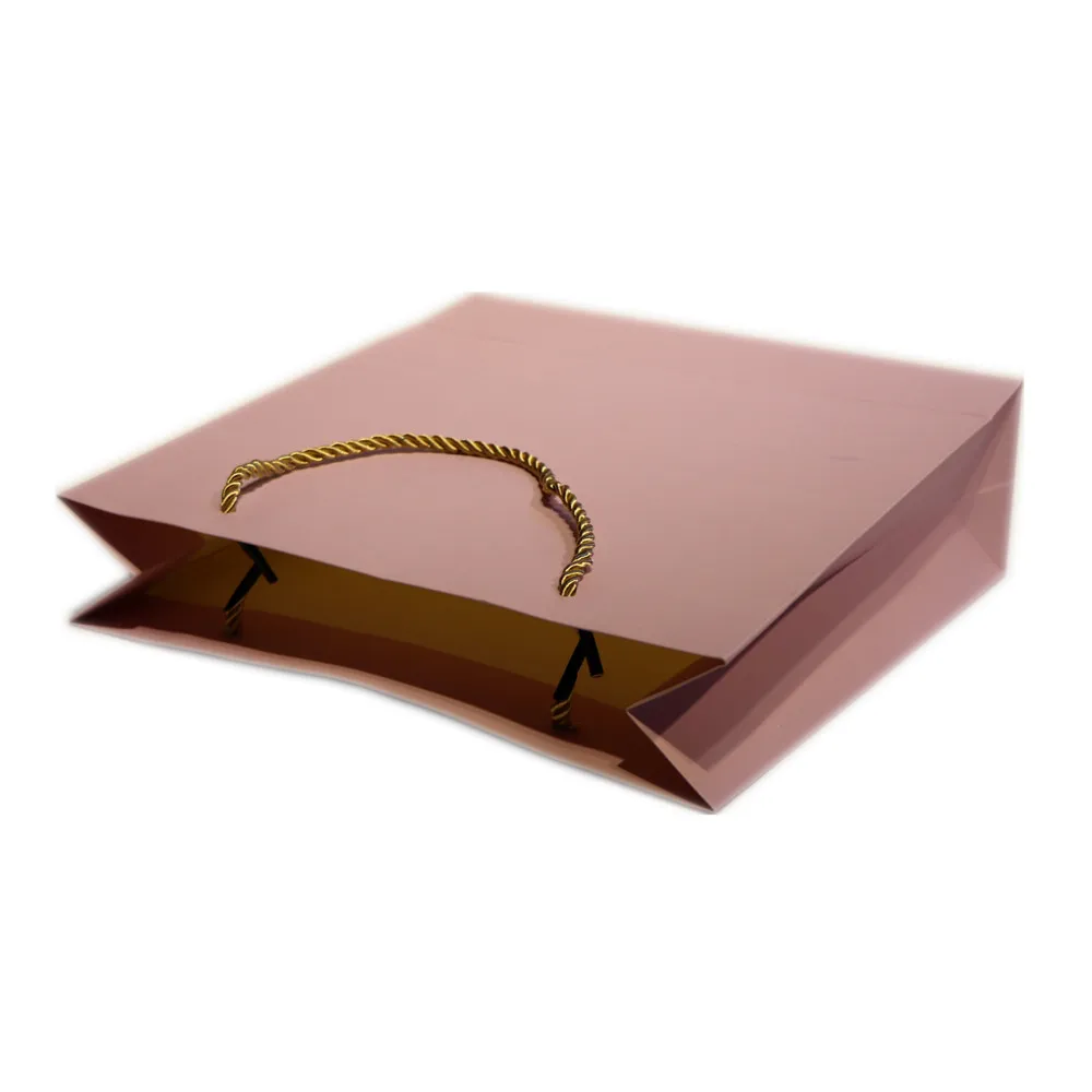 Professional custom shopping luxury garbage food tea packaging roll handle gift shipping paper bag gift booklet printing