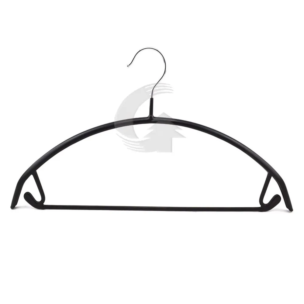 
Black PVC coated metal top hanger 