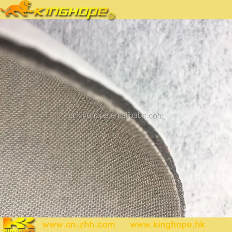 Tricot fabric with sponge for shoes making Tricot fabric knitted lining fabric