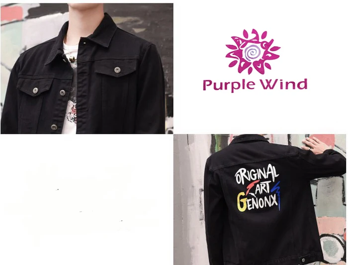 Factory denim slim fit custom mens jean jacket