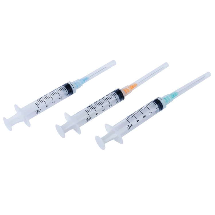 Медицинский пластиковый одноразовый шприц 5 мл Luer Lock