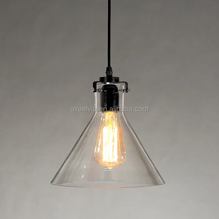 
Contemporary industrial murano glass lamp shade decorative led pendant light for dining-room 