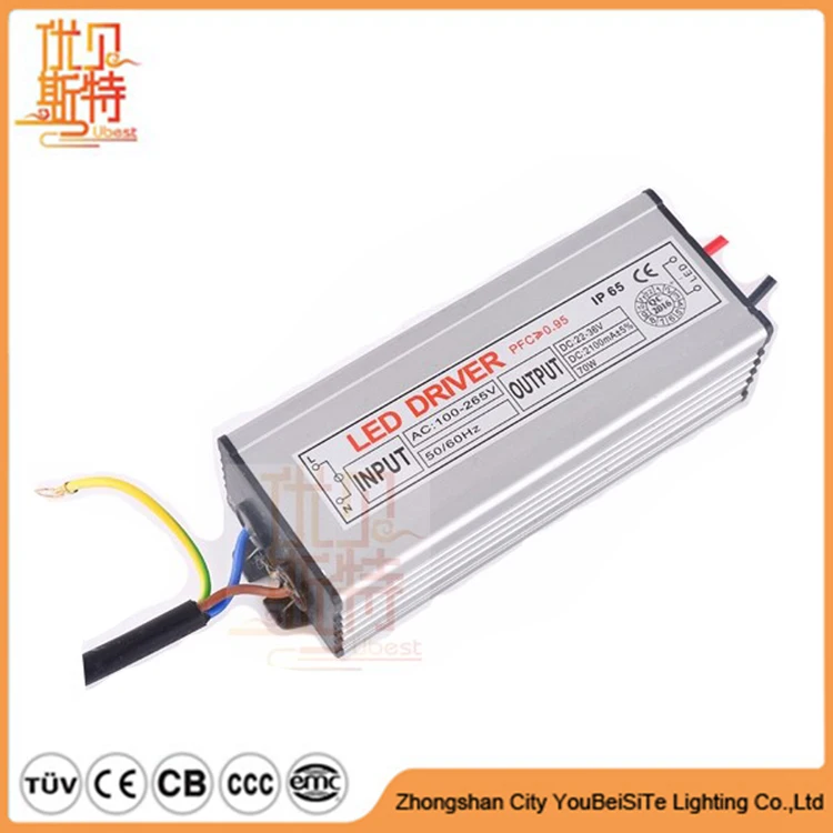 100W Constant Current Led Driver 3000MA, SMD IC waterproof electronic led driver