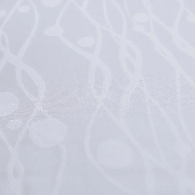 Classic European design soft touch white double bed sheet linen for hotels