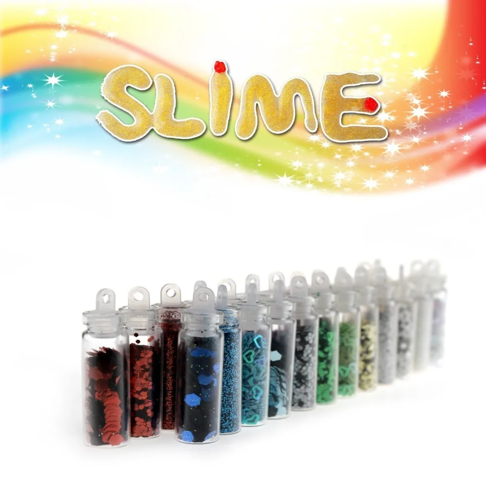 Slime Diy Supplies Kit With Fishbowl beads Foam Balls slime glitter Jars Fruit Flower Animal Slices