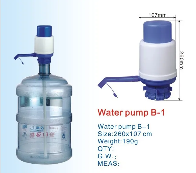 Hand Water Pump Drinking Dispenser With Press Switch