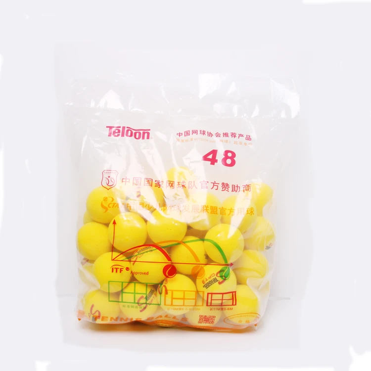 Teloon high quality sponge tennis ball short tennis ball
