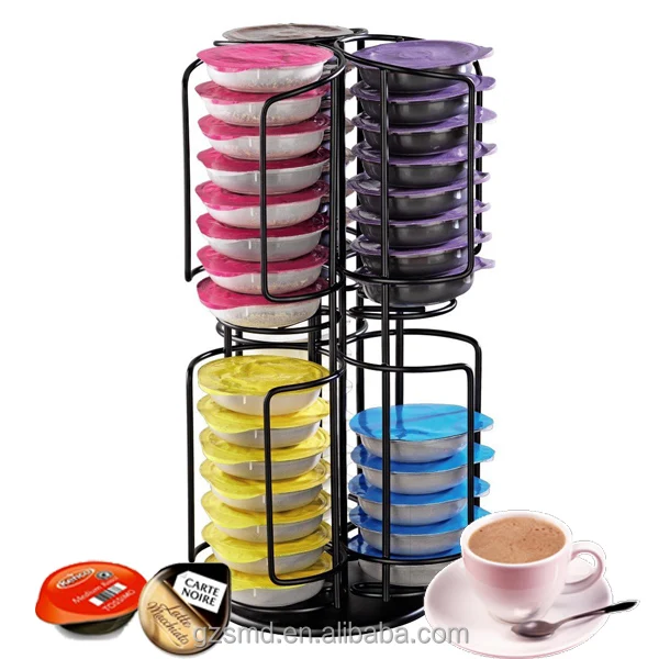 Rotating T-Disc Tassimo Coffee Capsule Holder, Holds 48 Tassimo coffee capsule