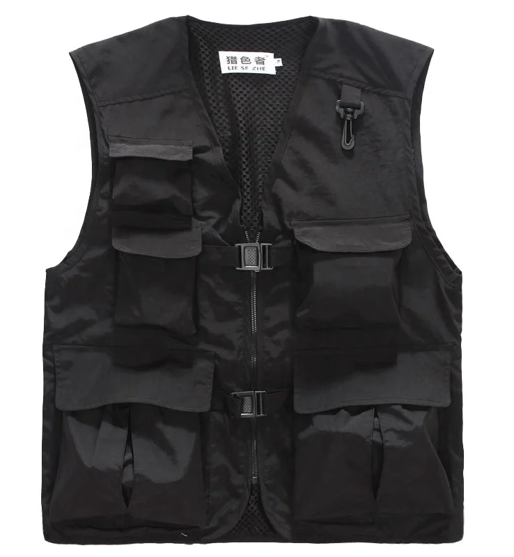Мужской жилет с несколькими карманами, жилет для рыбалки, стрельбы, пешего туризма, журналиста, фотографии, кемпинга, сафари