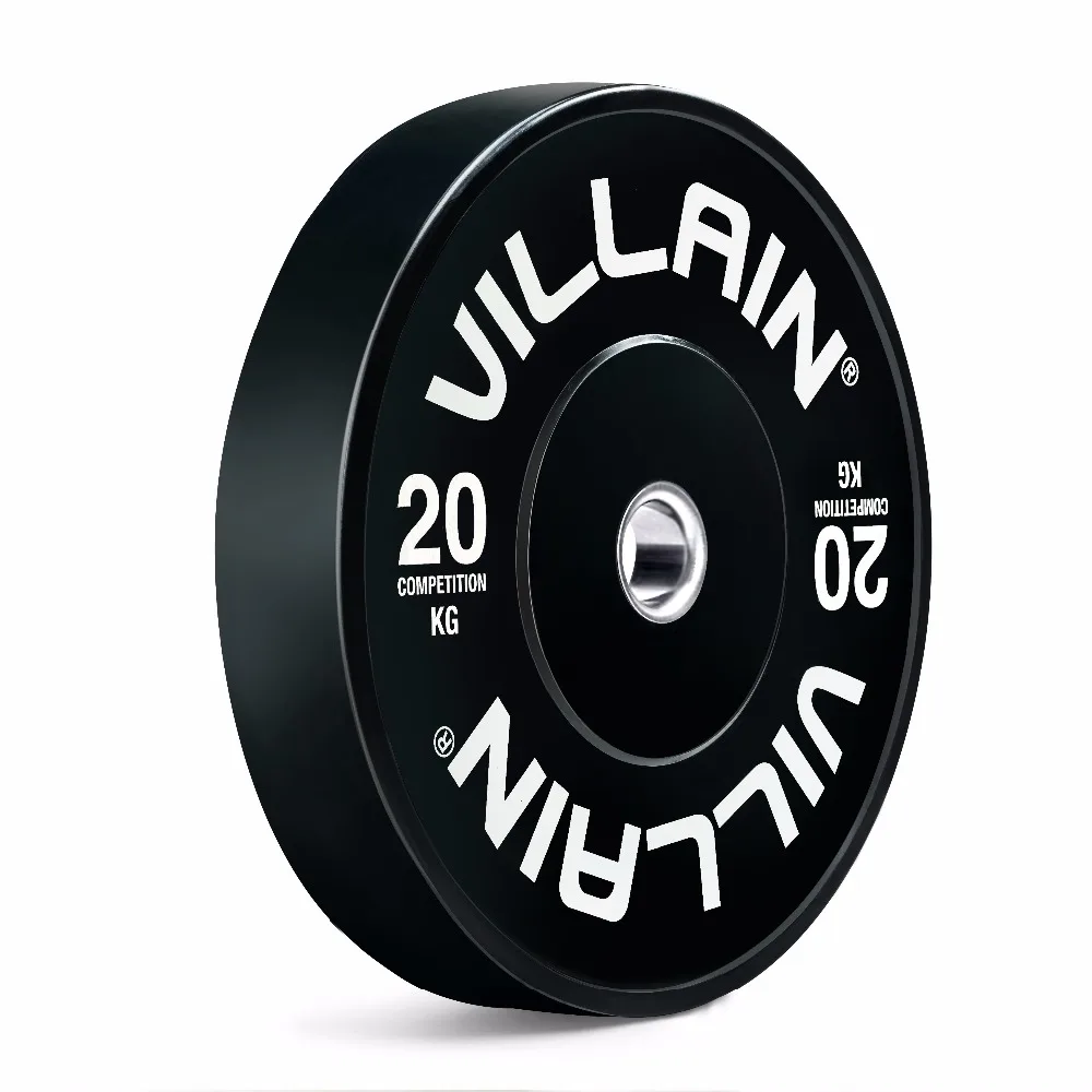 Villain Manufactured 5kg 10kg 15kg 20kg 25kg Barbell Rubber Bumper Weight Plates
