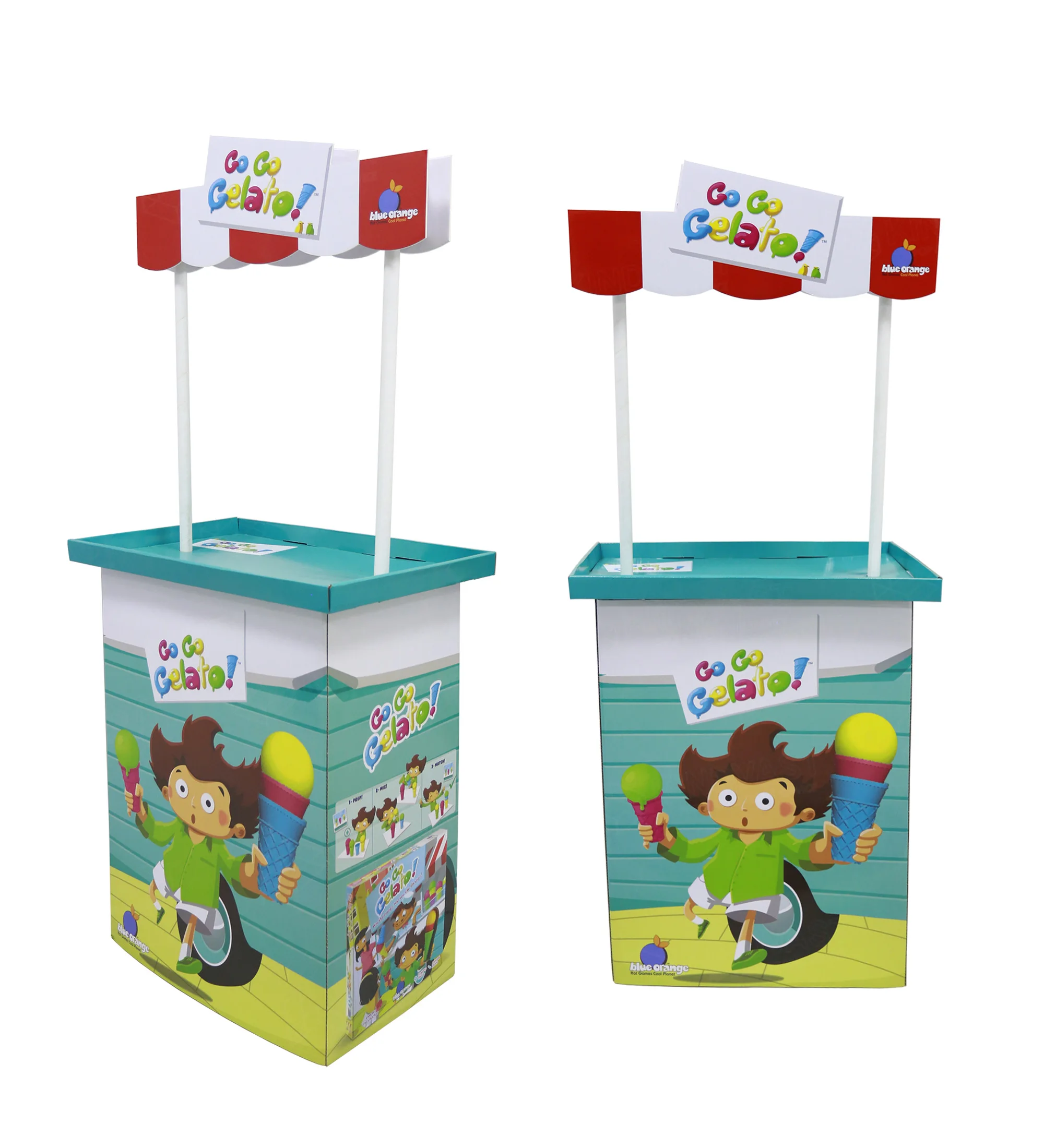 Pop up Promotion Counter Table Flexible cardboard table Display Kiosk stand table