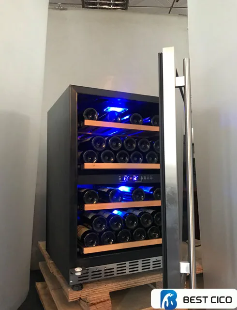 CICO dual zone compressor wine cooler for home use wine refrigerator SF-54D1 (45-48bottles capacity wine fridge)
