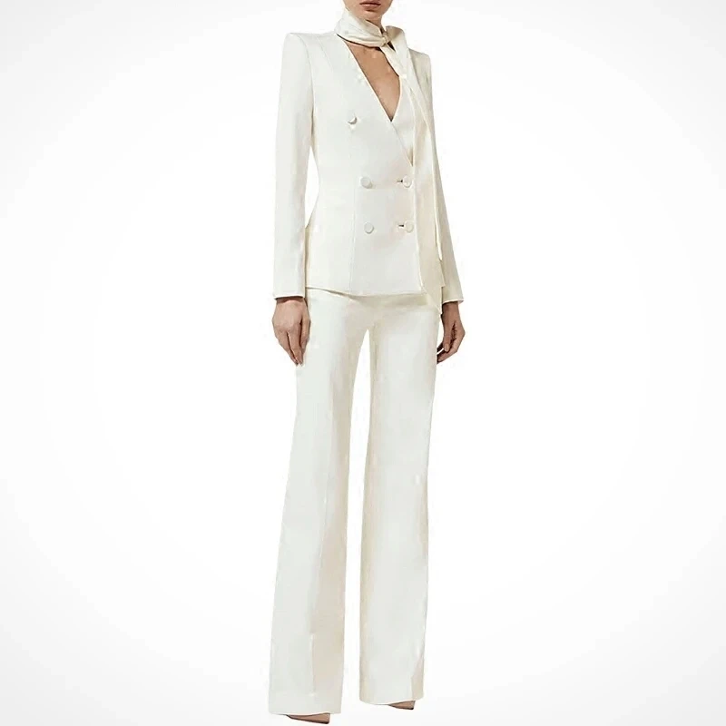 New Style Office Lady Two Pieces Suit Fashion Modern Women Business Suits ladies suits pant