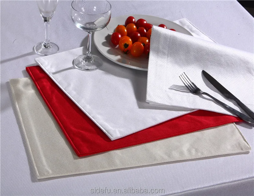 Hotel Textile Dining Table Wedding Red Cloth Napkins