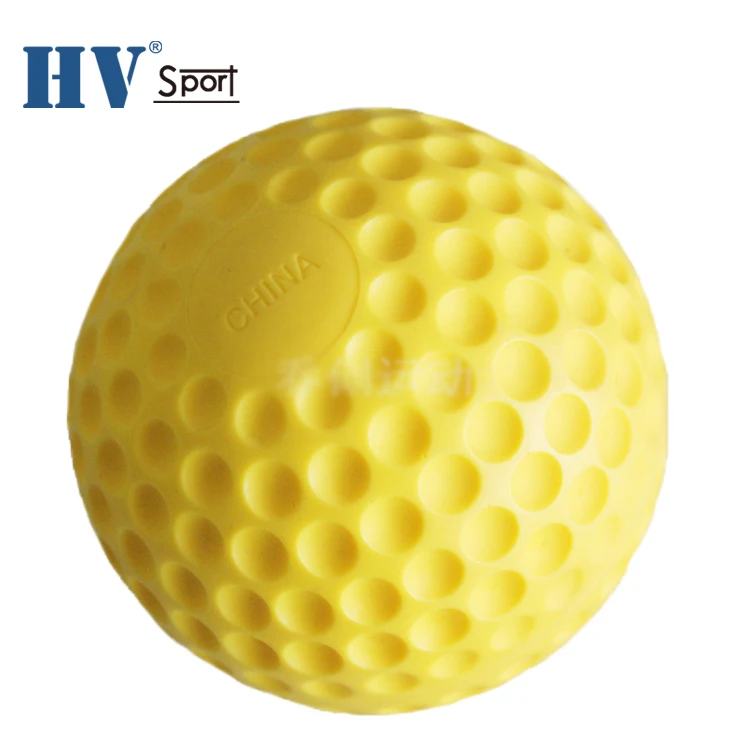 9 and 12inch Yellow Dimple Training Pitching Machine Softball Factory Direct Sale Baseball Ball