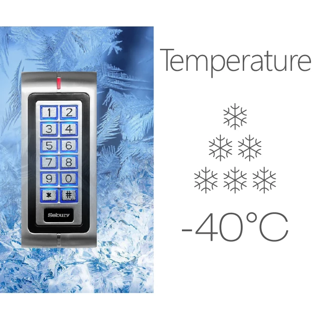 Sebury metal keypad proximity  RFID EM card reader 125KHZ relay standalone access control