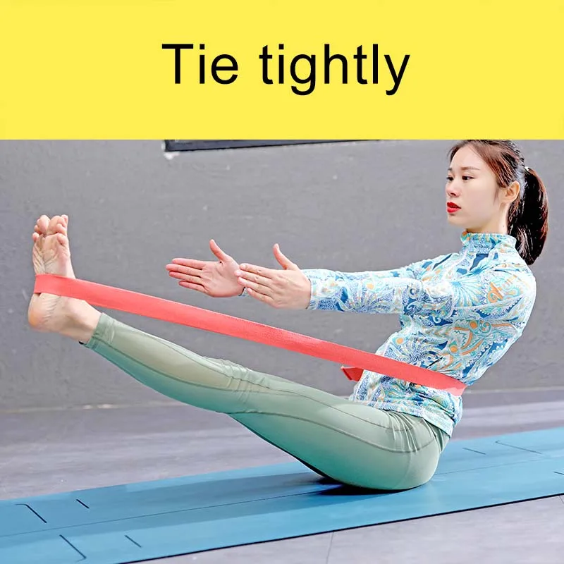 
nylon cotton yoga stretch strap strong durable yoga belt 