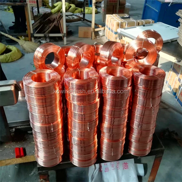 Factory!!!!!!!! Kangchen copper wire scrap, Carton Copper Coating Stitching Flat Wire