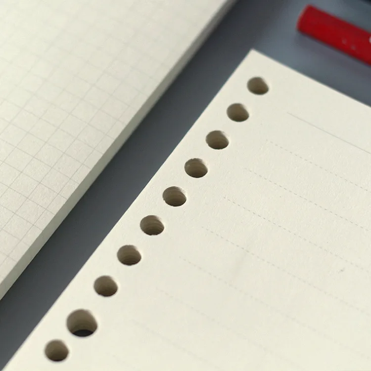 20 holes / 26 holes refill pages , 100gsm woodfree paper insert pages .A4 /B5 inside pages