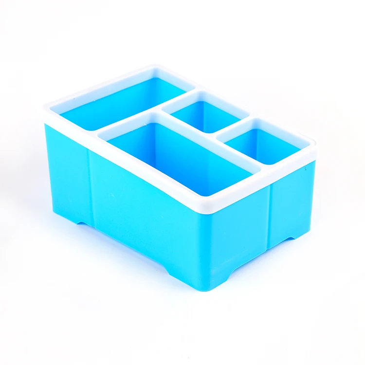 
Newest Selling Desktop Storage 4 Grids Plastic Remote Control Box Cosmetic Box 