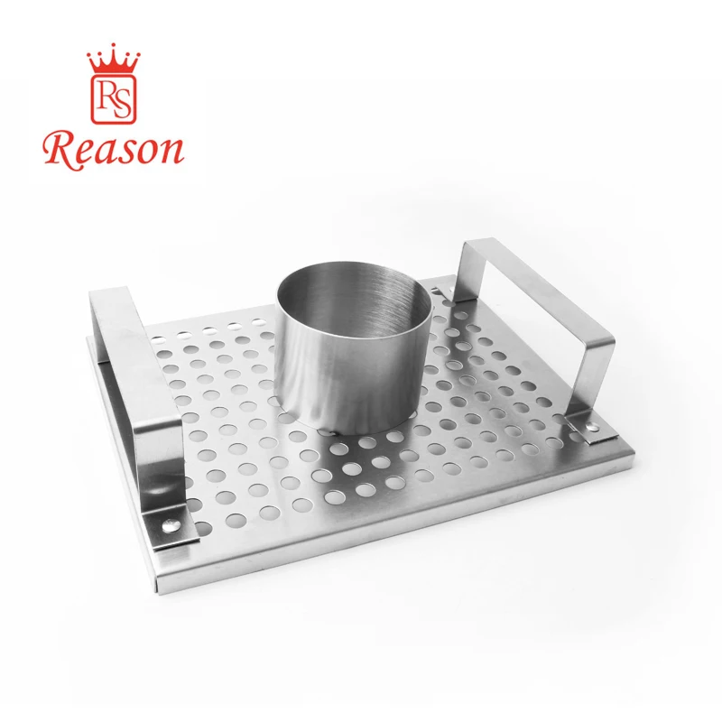 Beer Can 430 Stainless Steel Chicken Rack BBQ Roasting Holder With Canister For Roasting Grilling Poultry