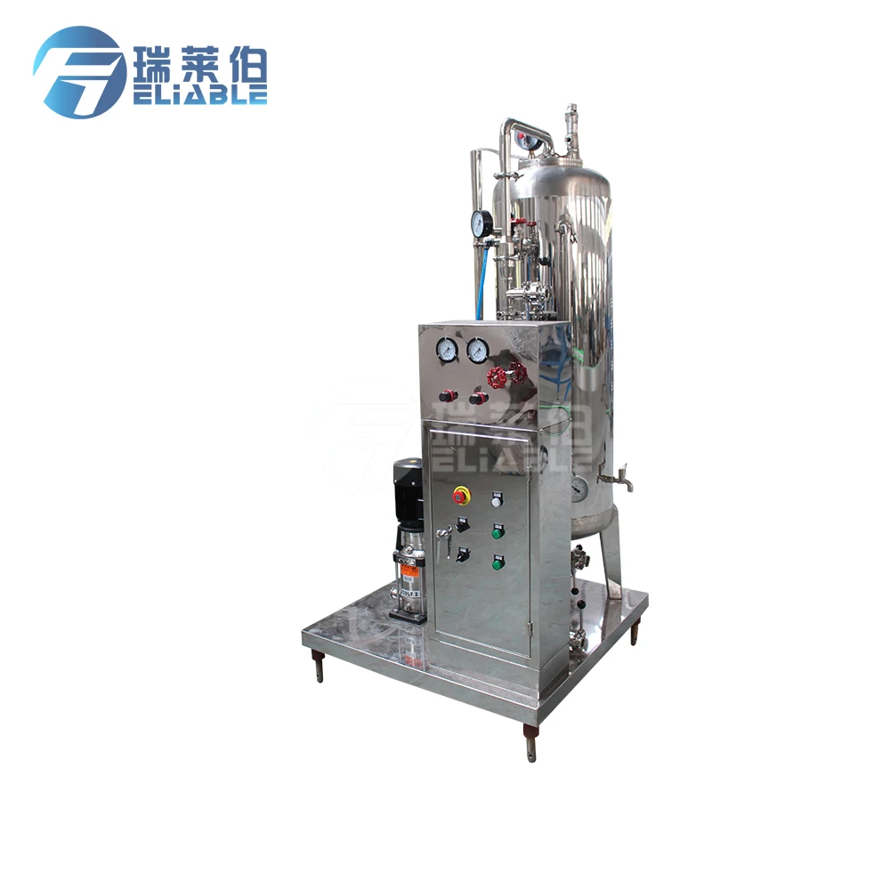 
QHS-1500 Small Scale Single Tank Automatic Carbonated Soft Drink Mixer / CO2 Mixing Machine 