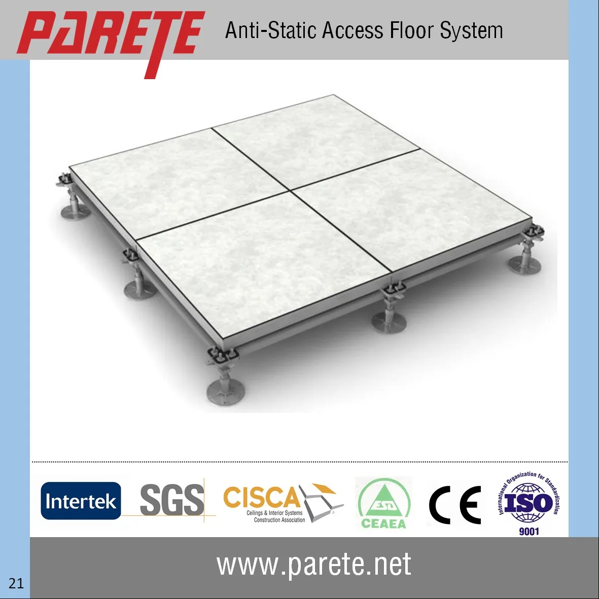  computer room laboratory Light aluminium flooring raised access floor