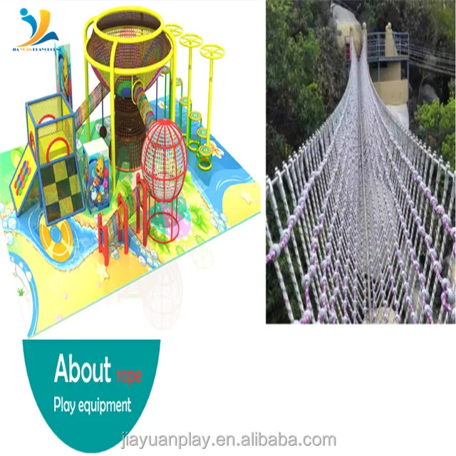
kids colorful nylon rope knitted net playground 