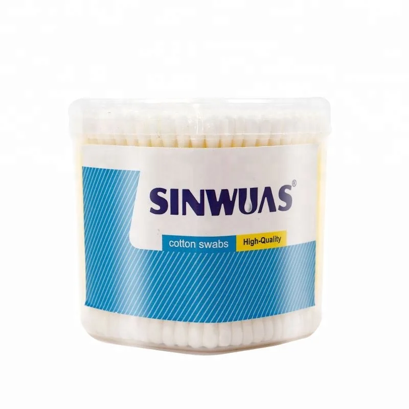 OEM design heart box multifunctional no irritation pure cotton swab