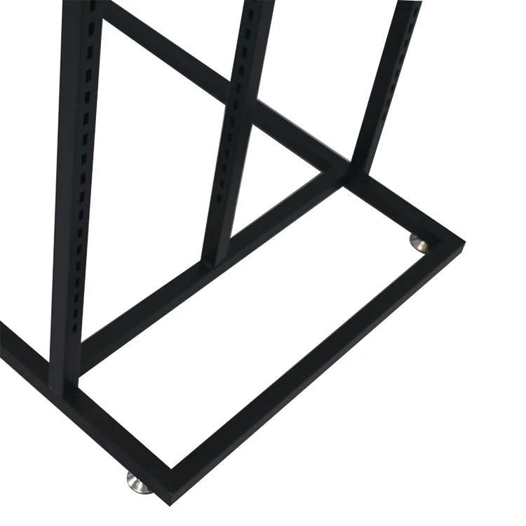 Retail Store Furniture Simple Modern Black Metal Cloth Display Stand