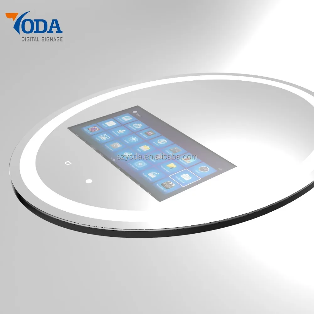 18.5 inch Wall Mounted Magic Mirror Smart TV Display with LCD touch screen