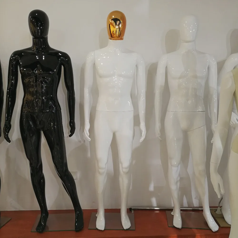 Глянцевая белая кукла-манекен для мужчин