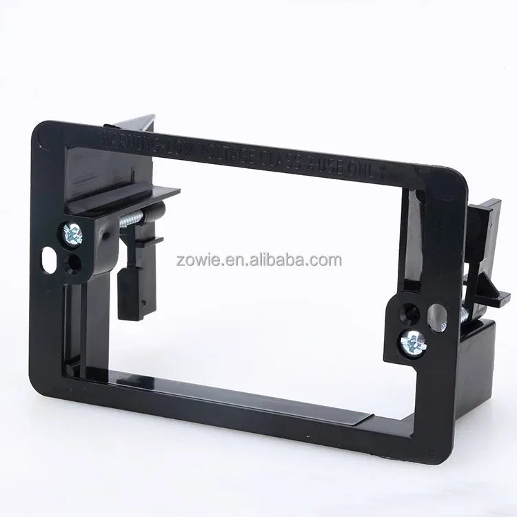 1-Gang Old Work Low Voltage Mounting Bracket  for Telephone Wire  Coaxial Cable  HDMI/HDTV Cable  Speaker Wire  Networking