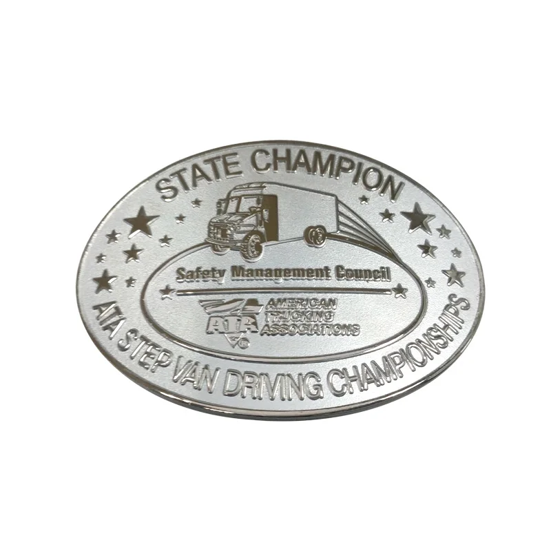 Custom design western cowboy old silver metal belt buckle