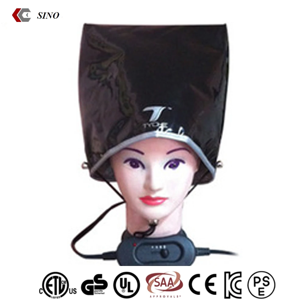 
Good quality PVC fast heating Hair steamer cap for home use Black heating cap portable hair steamer wholesale 