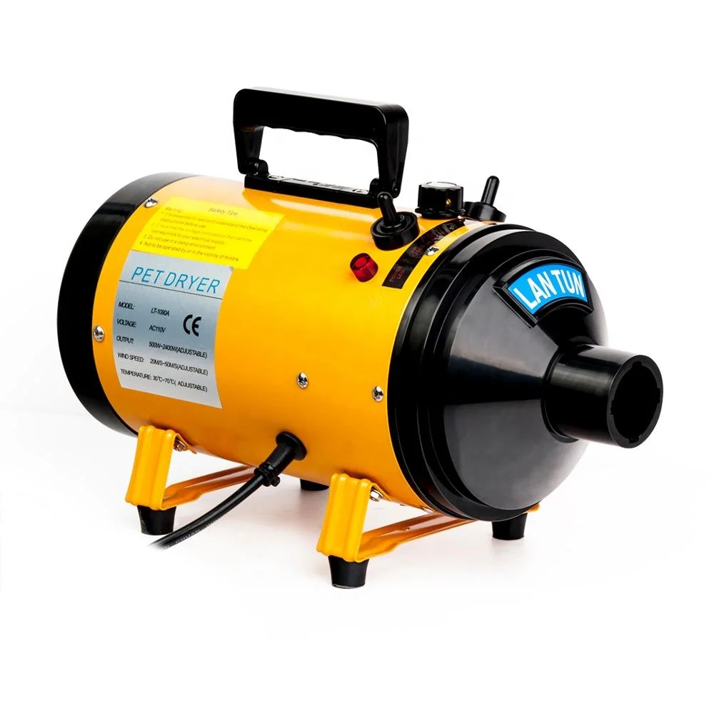 LanTun 1090A  Best Seller manufacturer adjustable speed three nozzles pet grooming dryer  dog hair dryer