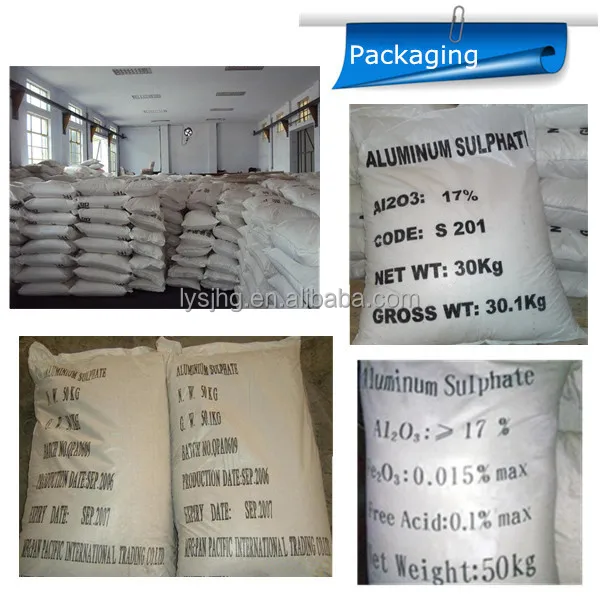 Water Treatment Chemical Aluminum Sulfate CAS NO 10043-01-3 Swimming Pool Cleaning Chemical