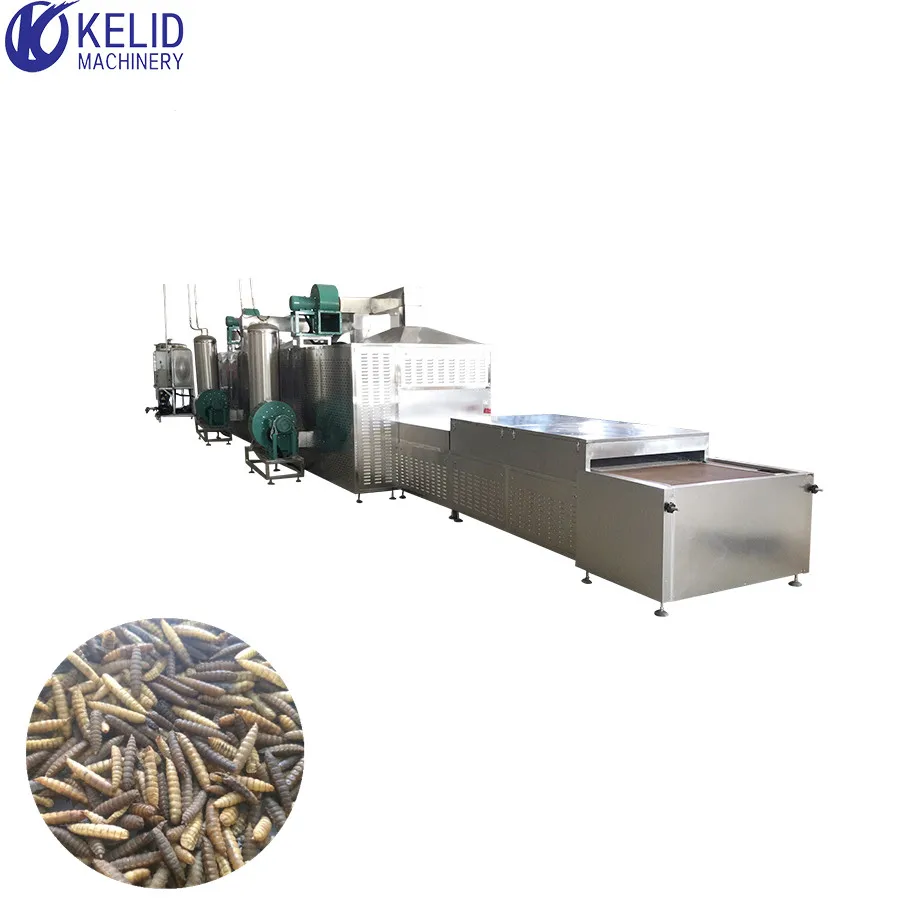 50KW Tenebrio Molitor Drying Machine Insect Dryer