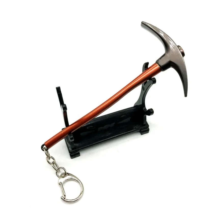 12cm Custom Battle Royale Weapon Rocket Launcher Key Ring Metal Gun Keychain