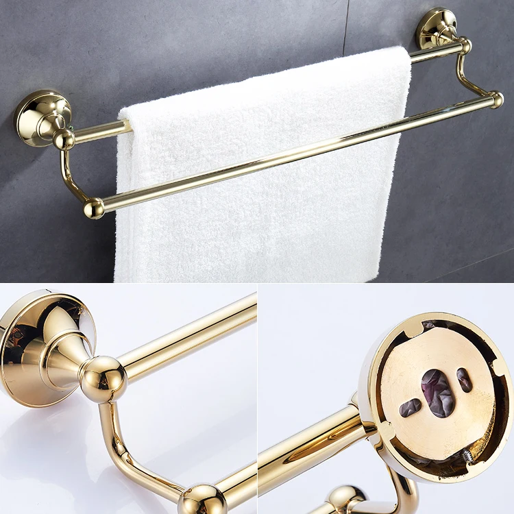 Antique Brass Gold Golden New Toilet Bathroom Accessories Set