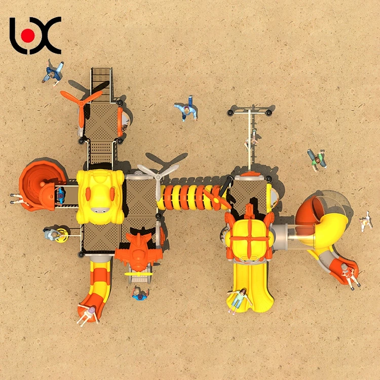 Hot sale large outdoor slide amusement park equipment