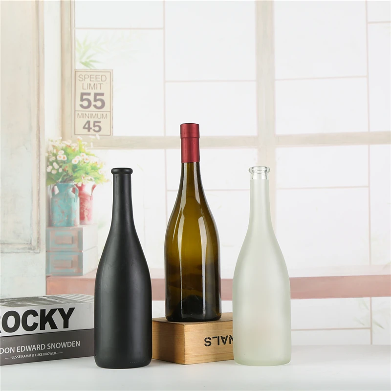 
High quality 5l 5000ml dark green red wine glass bottle with cork wholesale 