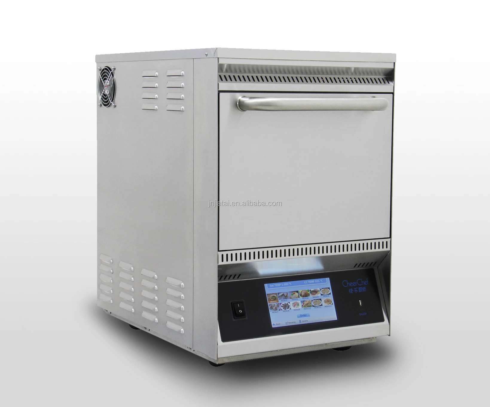 15 times Faster,high speed pizza oven, Convection+Air Impingement+Microwave+ Infra-red+Smart menu/