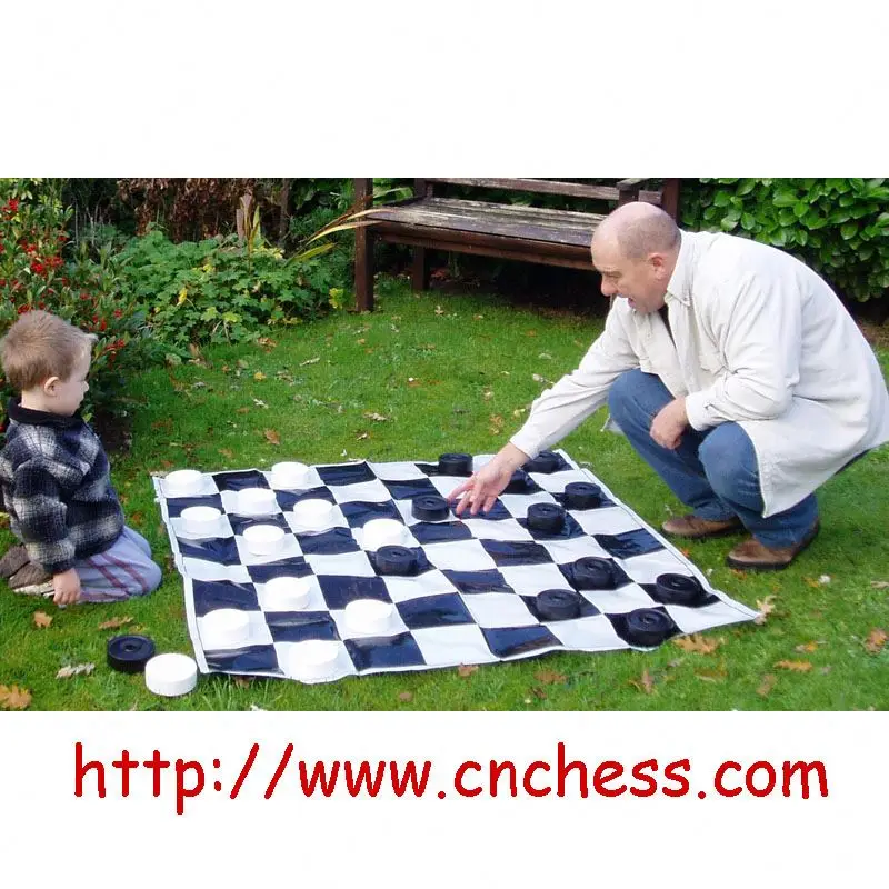 GKP-4 Giant Garden Outdoor Checkers set With Plastic Board